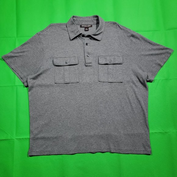 Michael Kors Other - Michael Kors Mens Polo Gray T-shirt Sz XL Short Sleeve 111818-45885